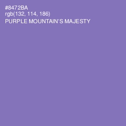 #8472BA - Purple Mountain's Majesty Color Image