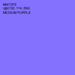 #8472FE - Medium Purple Color Image