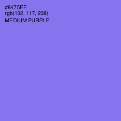 #8475EE - Medium Purple Color Image