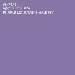 #8476A5 - Purple Mountain's Majesty Color Image