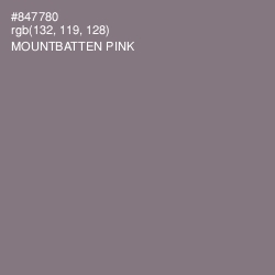 #847780 - Mountbatten Pink Color Image