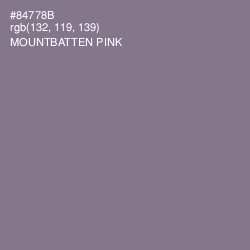 #84778B - Mountbatten Pink Color Image