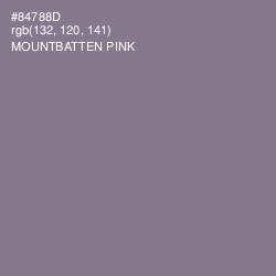 #84788D - Mountbatten Pink Color Image