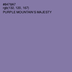 #8478A7 - Purple Mountain's Majesty Color Image