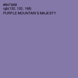 #8478A8 - Purple Mountain's Majesty Color Image