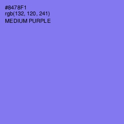 #8478F1 - Medium Purple Color Image