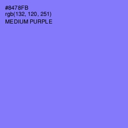 #8478FB - Medium Purple Color Image