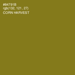 #84791B - Corn Harvest Color Image