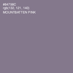 #84798C - Mountbatten Pink Color Image