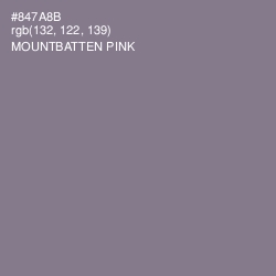 #847A8B - Mountbatten Pink Color Image
