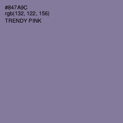 #847A9C - Trendy Pink Color Image