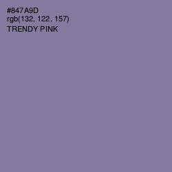 #847A9D - Trendy Pink Color Image