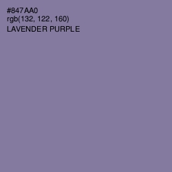 #847AA0 - Lavender Purple Color Image