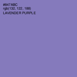 #847ABC - Lavender Purple Color Image