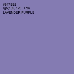 #847BB2 - Lavender Purple Color Image