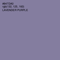 #847DA0 - Lavender Purple Color Image