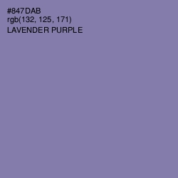 #847DAB - Lavender Purple Color Image