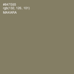 #847E65 - Makara Color Image