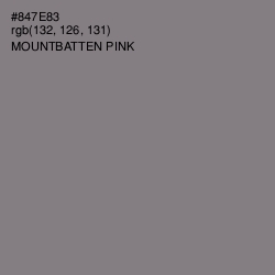 #847E83 - Mountbatten Pink Color Image