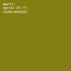 #847F11 - Corn Harvest Color Image