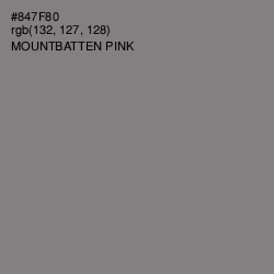 #847F80 - Mountbatten Pink Color Image