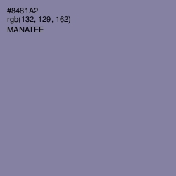 #8481A2 - Manatee Color Image