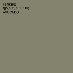 #84836E - Avocado Color Image