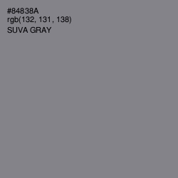 #84838A - Suva Gray Color Image