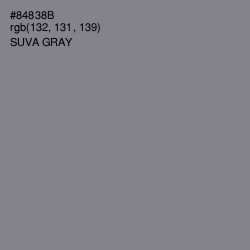 #84838B - Suva Gray Color Image