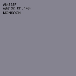 #84838F - Monsoon Color Image