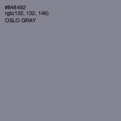 #848492 - Oslo Gray Color Image