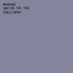 #84849C - Oslo Gray Color Image
