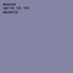 #8484A5 - Manatee Color Image