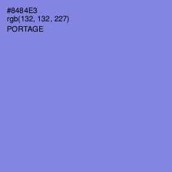 #8484E3 - Portage Color Image