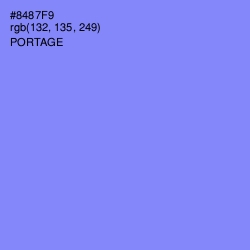 #8487F9 - Portage Color Image