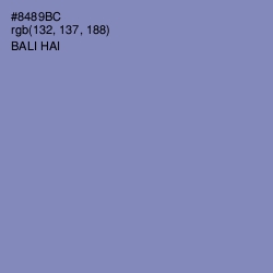 #8489BC - Bali Hai Color Image