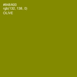 #848A00 - Olive Color Image