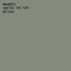 #848B7C - Bitter Color Image