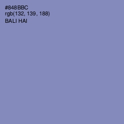 #848BBC - Bali Hai Color Image