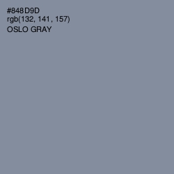 #848D9D - Oslo Gray Color Image