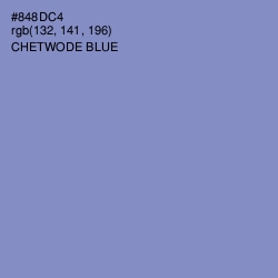 #848DC4 - Chetwode Blue Color Image