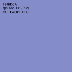 #848DCA - Chetwode Blue Color Image