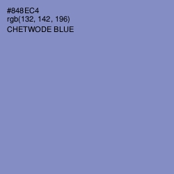 #848EC4 - Chetwode Blue Color Image