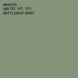 #849379 - Battleship Gray Color Image
