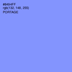 #8494FF - Portage Color Image