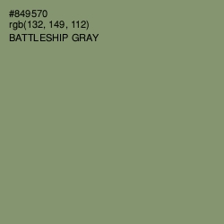 #849570 - Battleship Gray Color Image