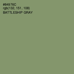 #84976C - Battleship Gray Color Image