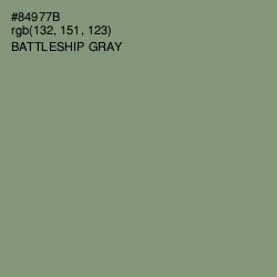 #84977B - Battleship Gray Color Image