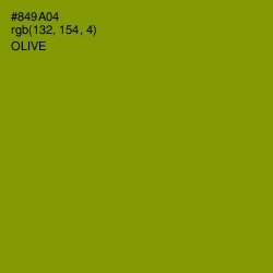 #849A04 - Olive Color Image