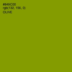 #849C00 - Olive Color Image